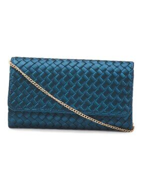 ALESSIA BIANCHI Woven Satin Clutch